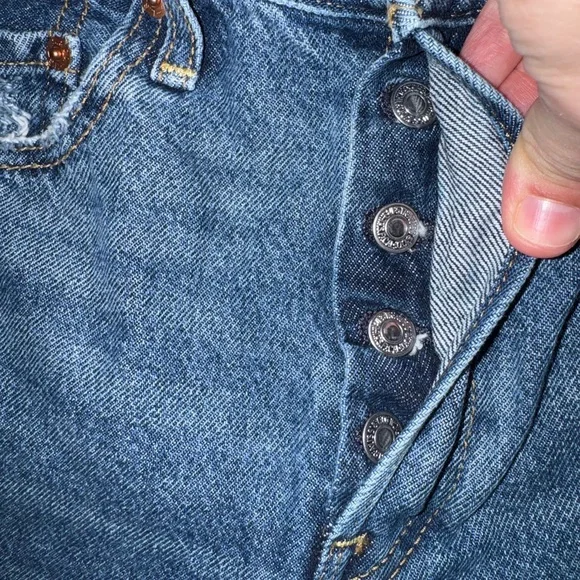 ⚡️Levi’s Ribcage Straight Ankle Jeans Size 25 Distressed Medium Wash - Picture 8 of 8